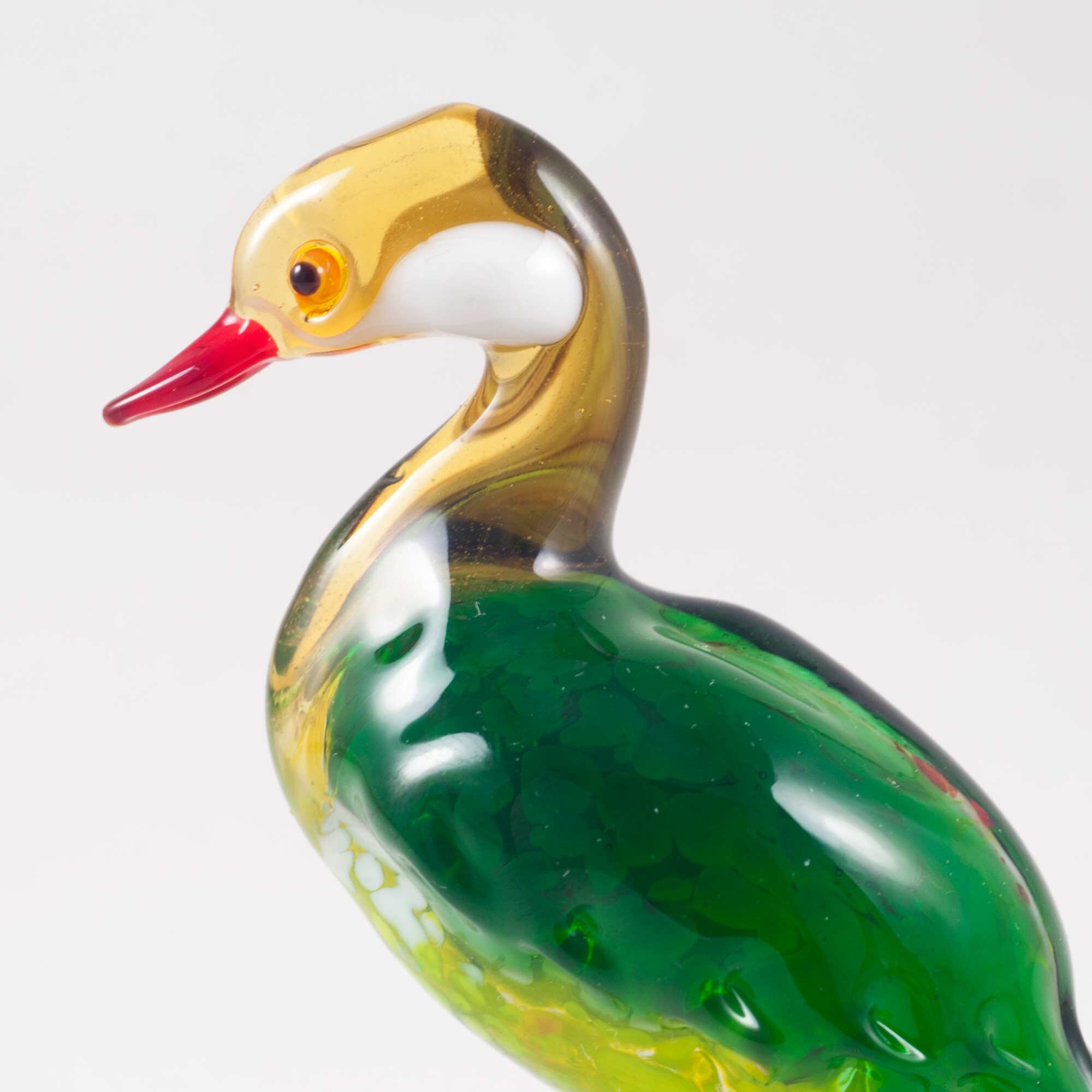 Glass Duck Figurine Duck Collection Glass Blown Bird Etsy