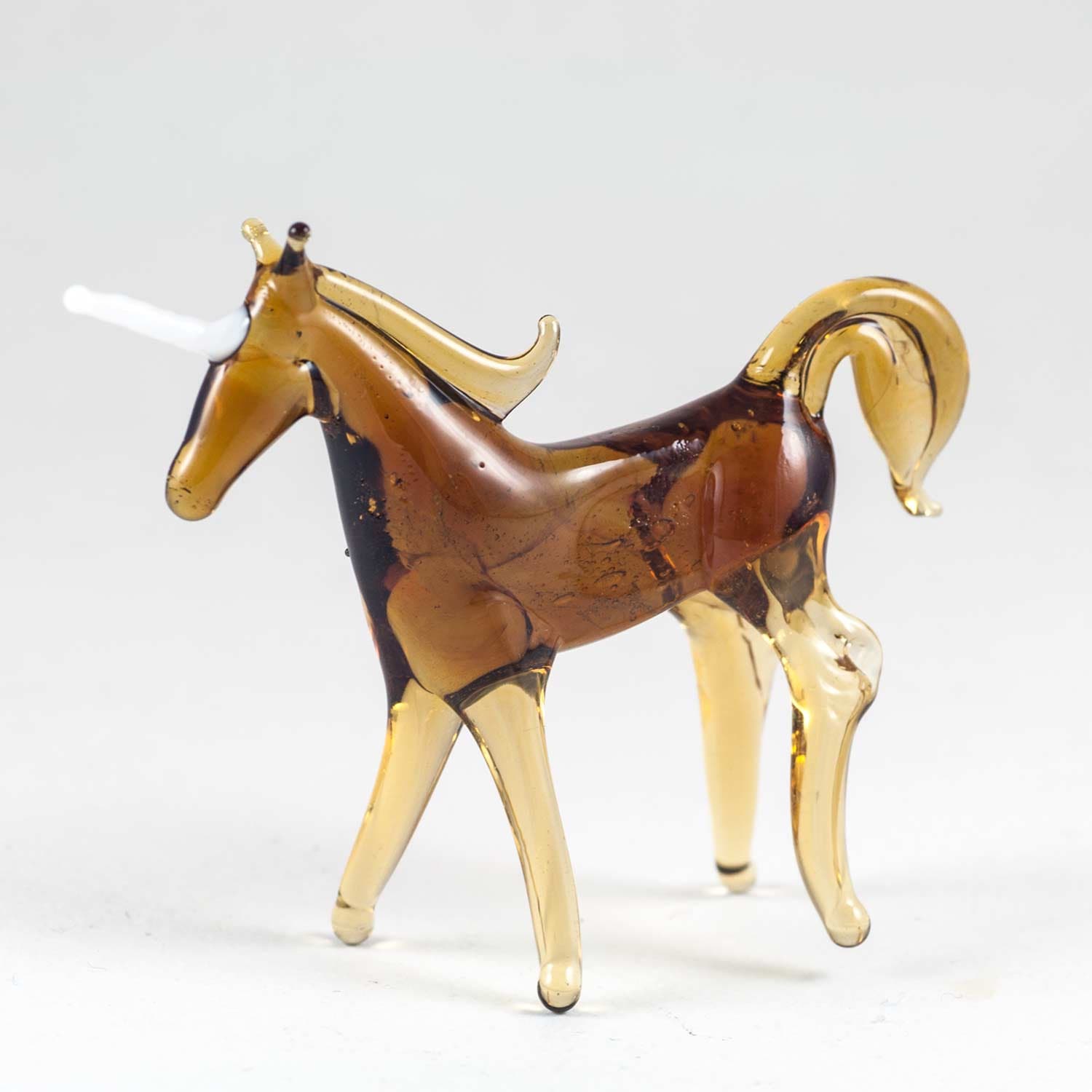 Glass Unicorn Figurine Blown Glass Unicorn Unicorn Etsy