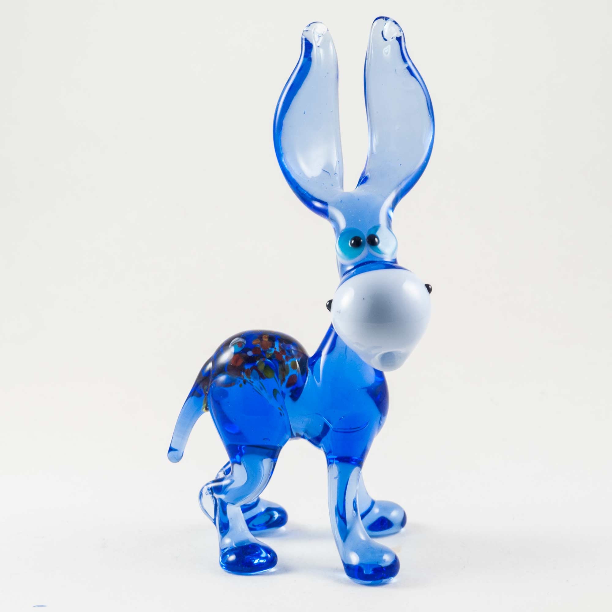 Glass Donkey Figurine Blown Glass Donkey Figure Donkey Etsy