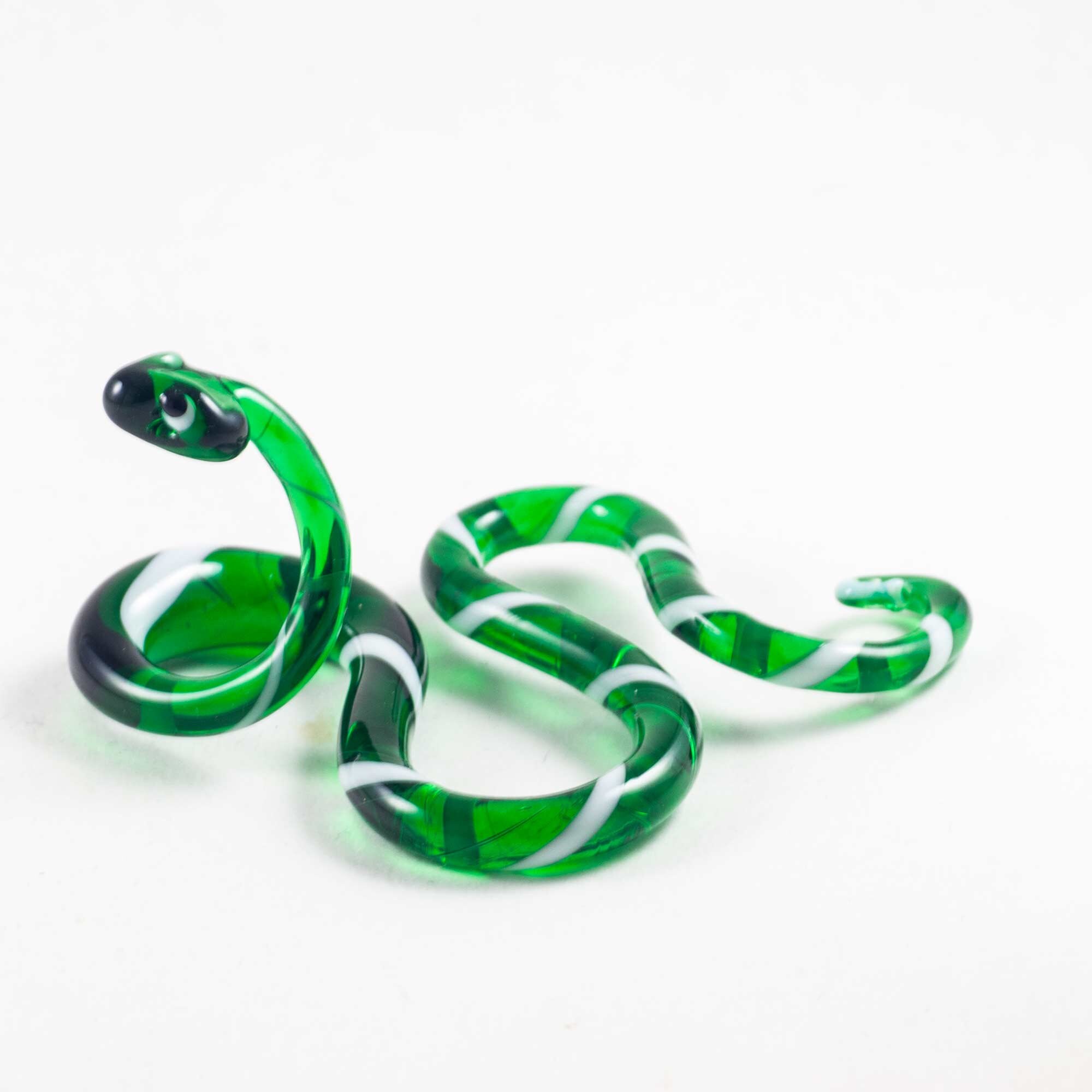 Glass HandMade Snake Figurine Art Glass Snake Miniature Etsy