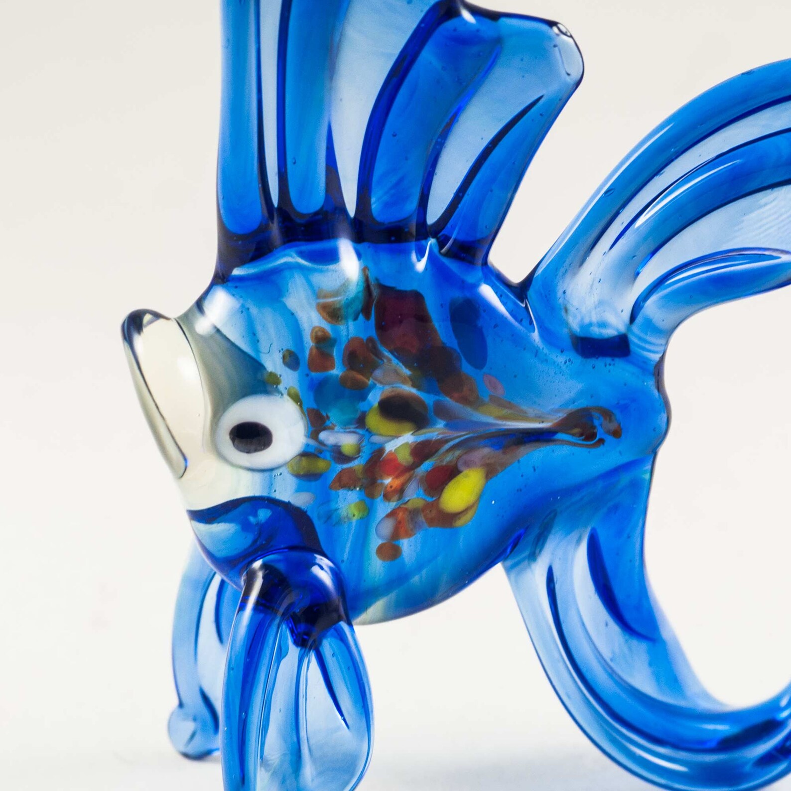 Glass Fish Figurine Blown Glass Fish Glass Fish Miniature Etsy