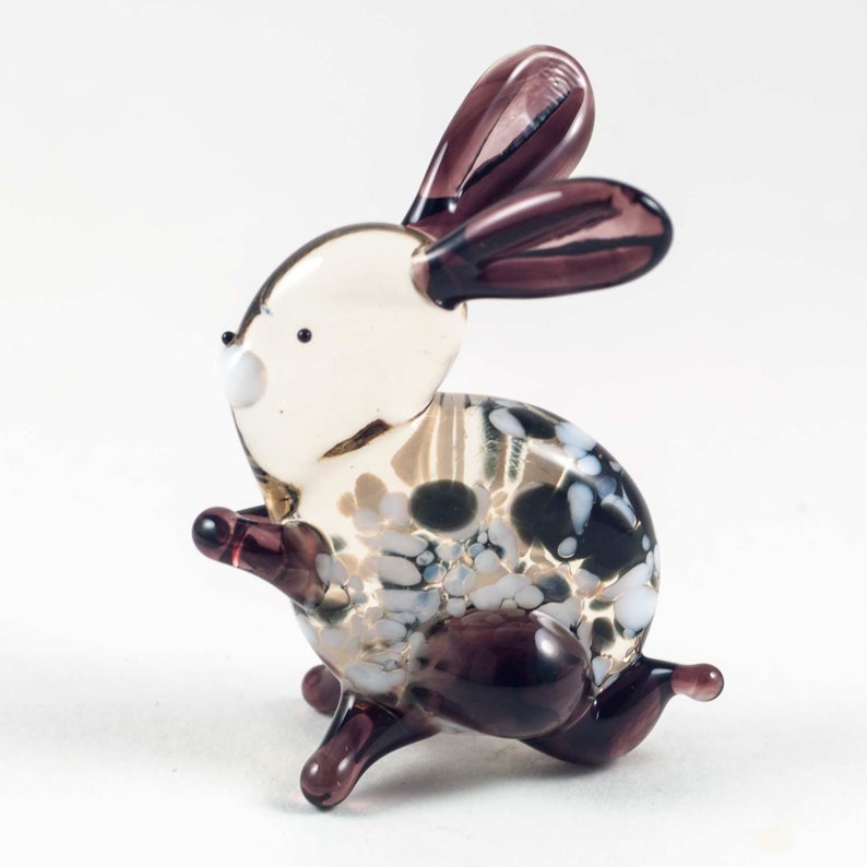 Glass Rabbit Collection Glass Rabbit Figurine Rabbit Miniature Art