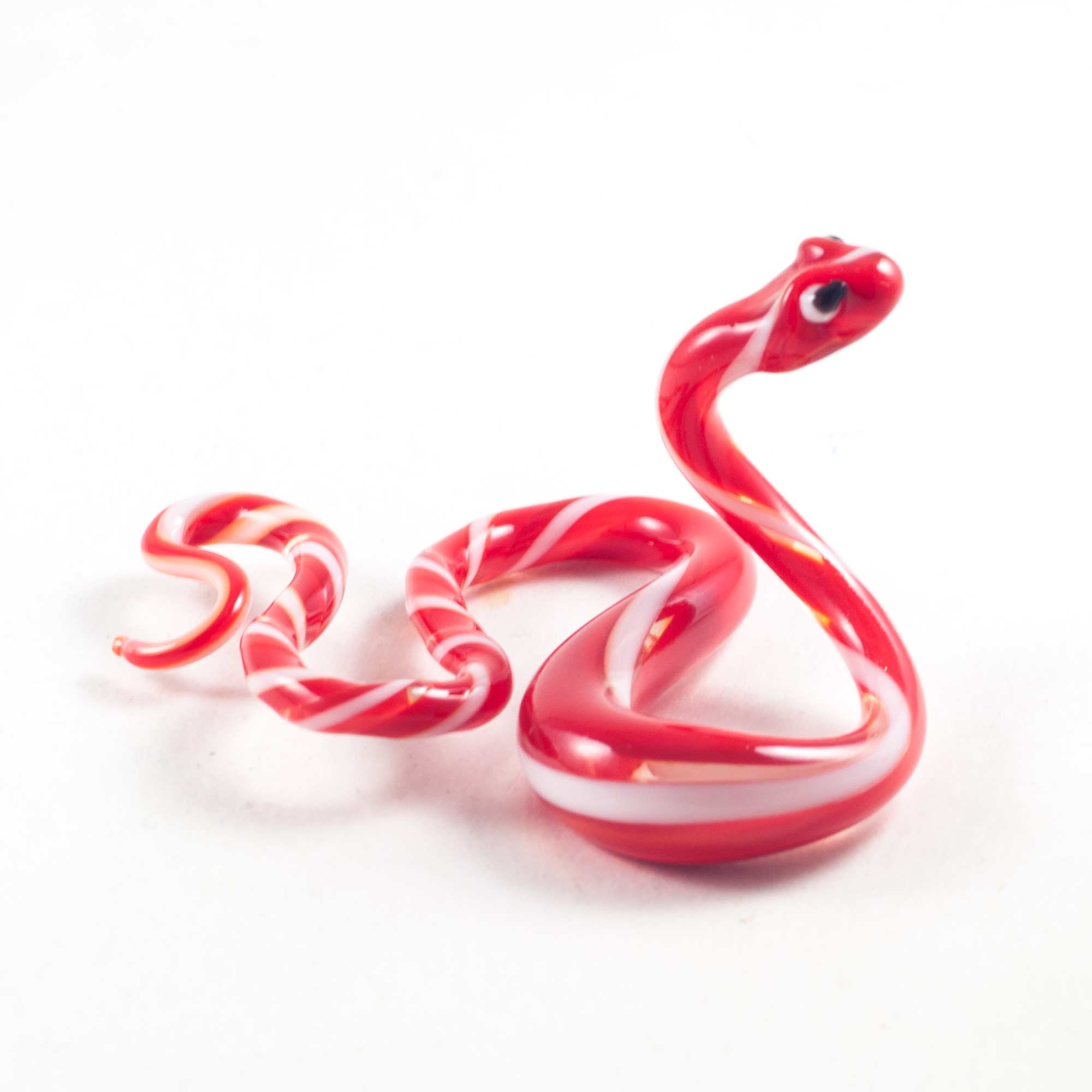 Glass HandMade Snake Figurine Art Glass Snake Miniature Etsy