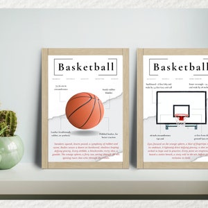 Basketball Print Posters, Basketball Player, Basketball Team, Instant Download, High Quality, Sport Wall Decor.