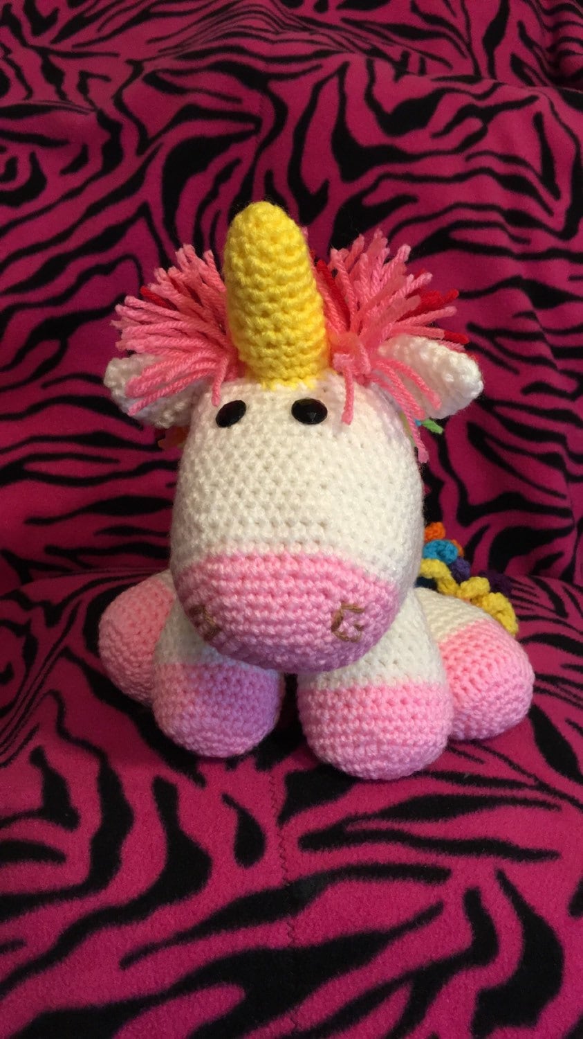 Despicable me unicorn plush - Etsy België, image size:843x1500