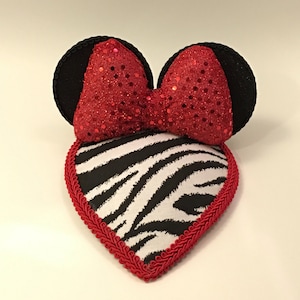 Zebra Mouse Fascinator Hat