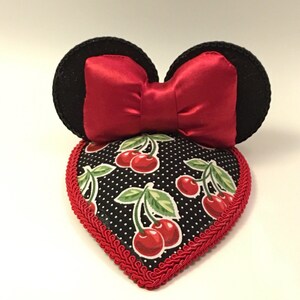 Rockabilly Kirschmaus Fascinator