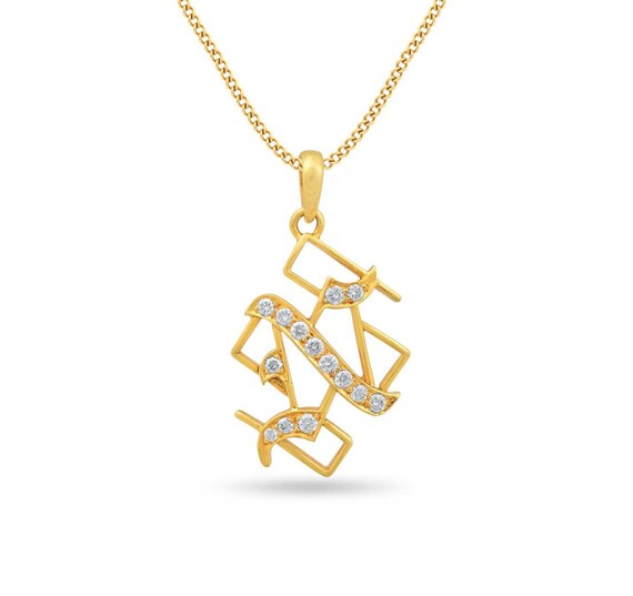 n diamond pendant