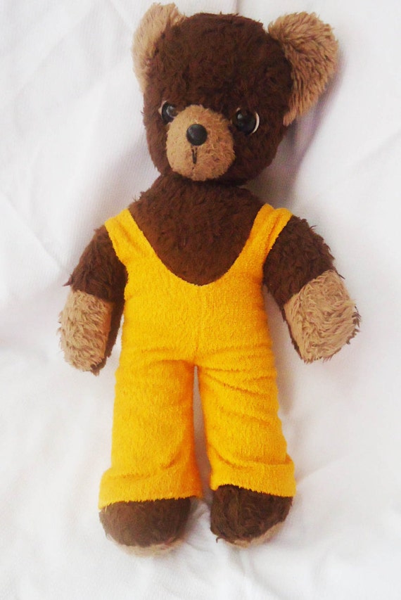 grand ours en peluche vintage annees 1950 gros vieil etsy coloriage ninjago