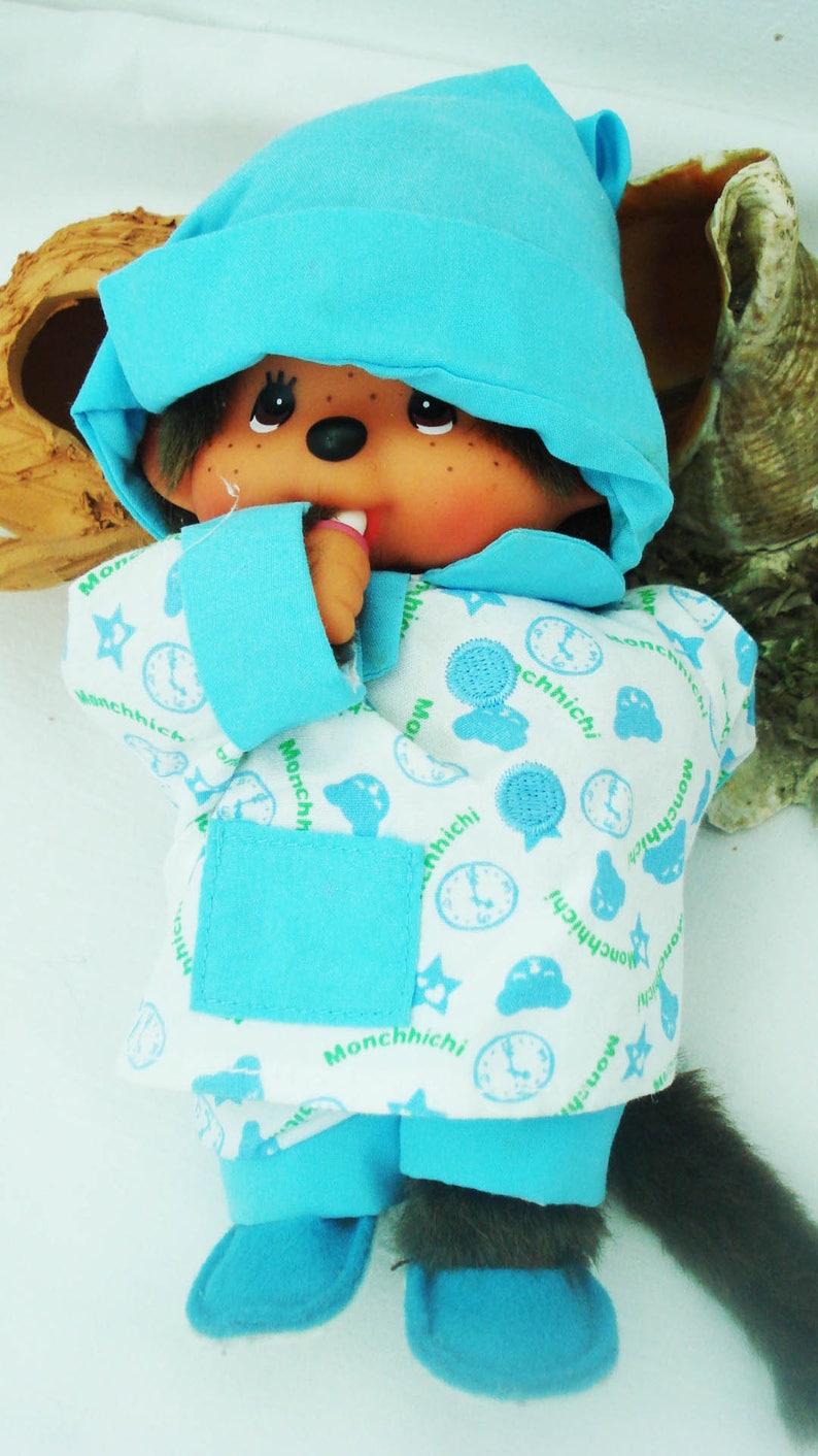 Vintage monchichi,1974,little monkey monchichi,stuffed toy,brown collectible monkey,soft plush toy,super stuffed monkey,monkey monchichi