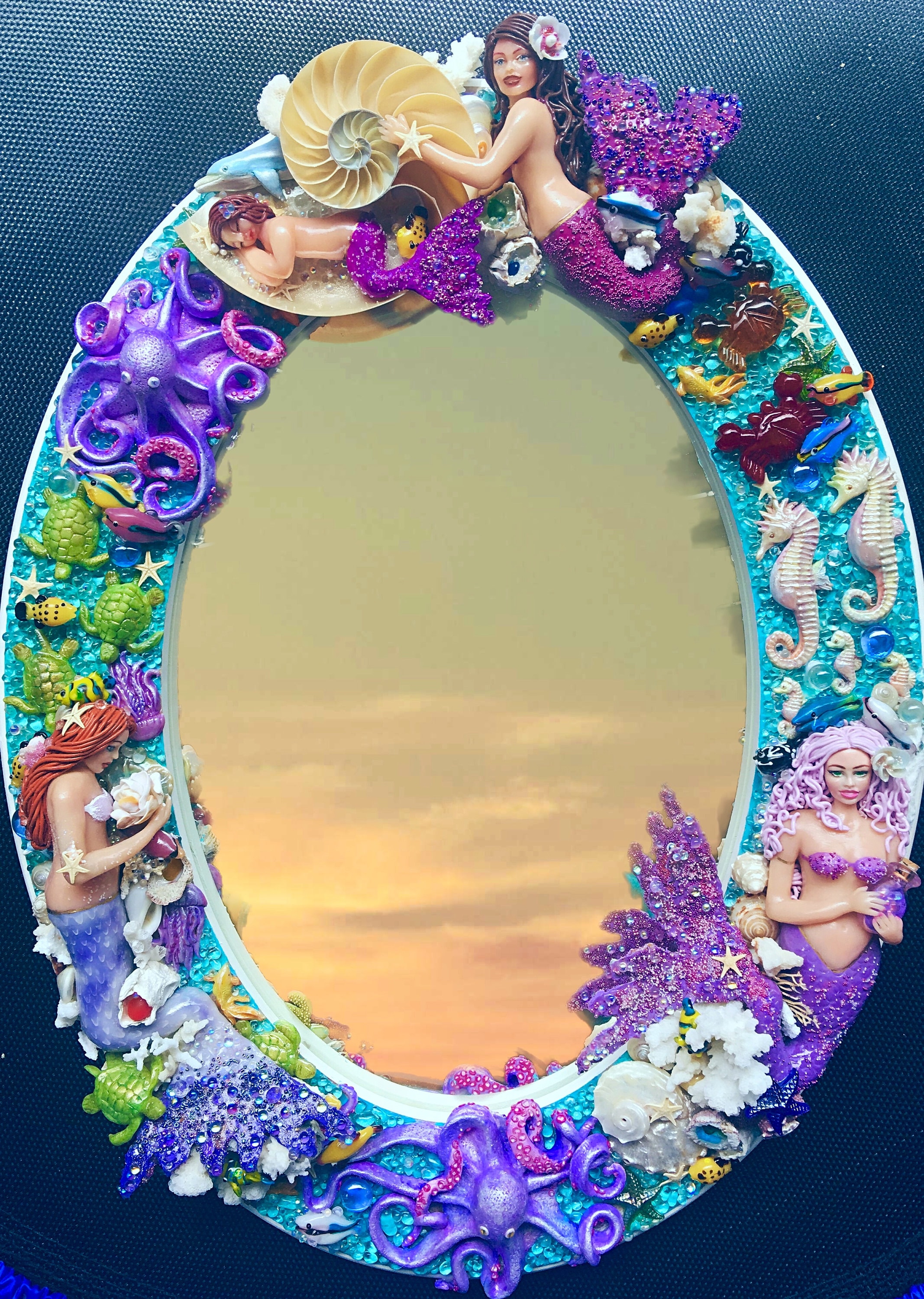 Sold Out.request a Custom Made Mirror With Polymer Clay Etsy