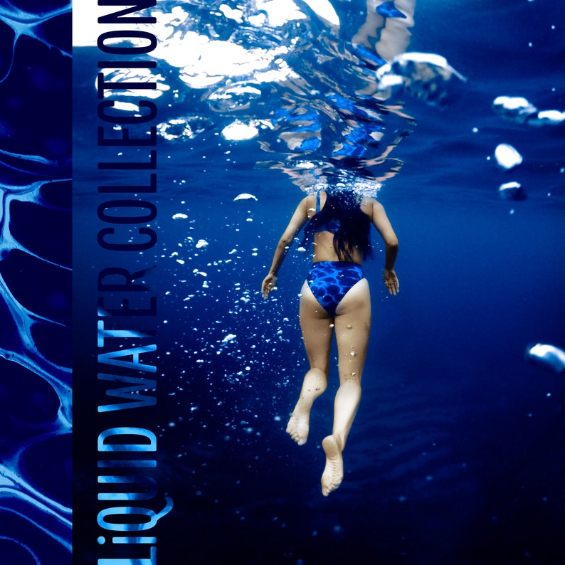 Bikini Recycled high-waisted bikini LiQUID WATER COLLECTION image 5