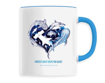 Mug - Shark Love - Ceramic mug - 330ml