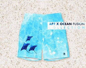 MANTA RAY -  Art x Ocean Fusion Collection - MEN - For surfers, swimmers or anyone who loves