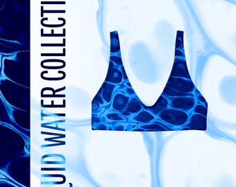 Bikini top - LiQUID WATER COLLECTION - Recycled padded bikini top