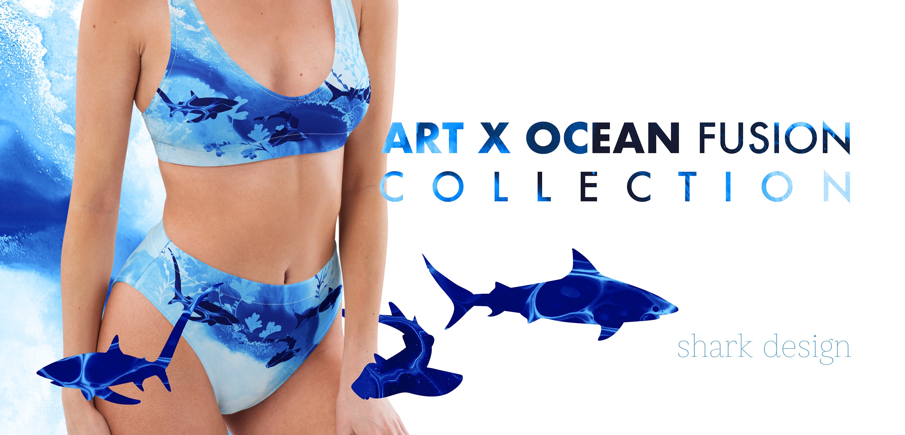 Bikini - Ocean X Art Fusion Collection, Recycled High
