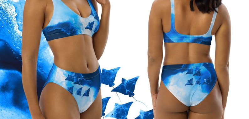 Bikini Ocean x Art Fusion Collection Recycled high-waisted image 8