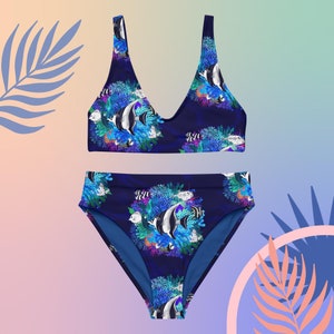 Recycled high-waisted bikini