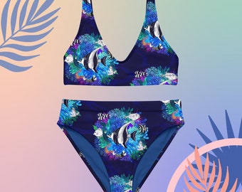 Recycled high-waisted bikini