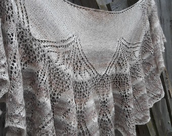 Hand knited lace shawl,Bridal shawl wrap, Chic wedding shawl, Knit lace shawl,Boho wedding, Tender oversized shawl,gift for her