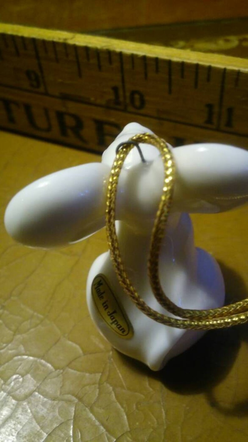 Vintage White Mouse Made in Japan