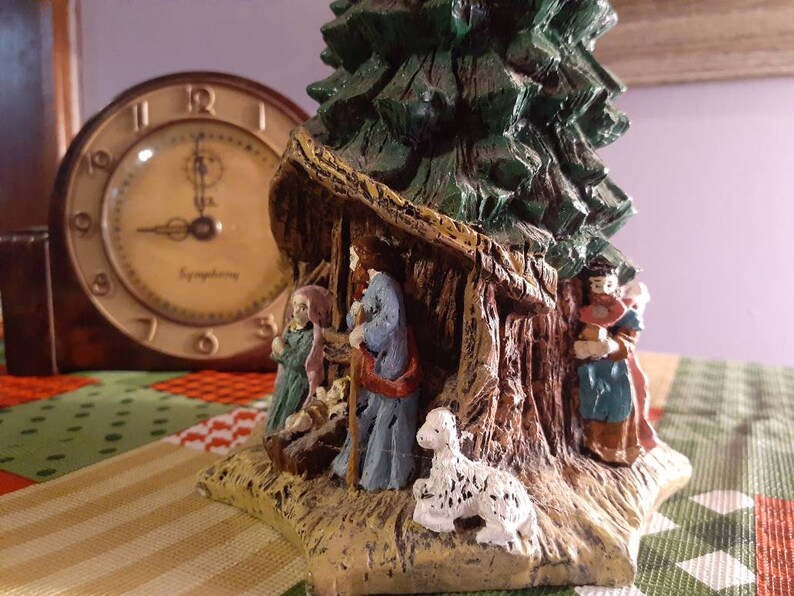 Sheep Camel Ensenco Nativity Pillar Candle Holder Joseph Mary