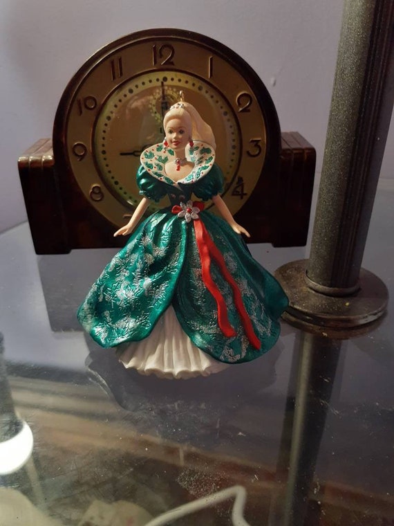 Hallmark Holiday Barbie Wearing An Emerald Green Ball Gown Etsy