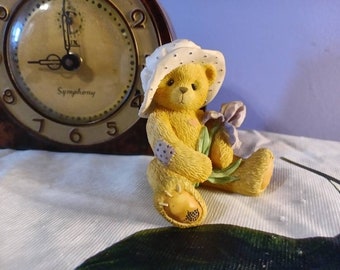 Free Shipping USA Cherished Teddies "Iris of my Eye." Bear, Mother's Day Gift, Cherished Teddy Iris Flower