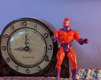 Free Shipping US Vintage 1984 Magneto Action Figure Marvel Comics Group Hong Kong, 1980 Red and Purple Action Figure, Vintage Marvel Collect