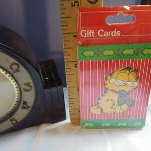 Free Shipping USA Vintage New in Package Garfield Christmas 4 Pack of Folder Gift Tags Jim Davis 1990&#39;s Cartoons Character