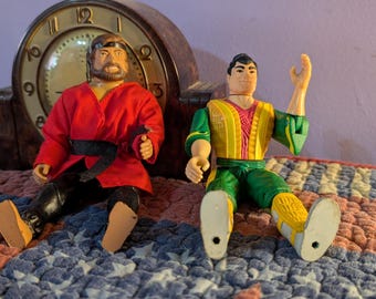 Free Shipping US Vintage 1986 Chuck Norris Karate Kommandos Kimo Action Figure. Vintage 1984 Remco Secret Of The Ninja Kung Fu Kenner