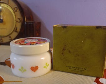 Free Shipping US Avon Small World Cream Sachet, Vintage New Old Stock Avon Small World Girls from all Over the World, Avon Bottle With Heart