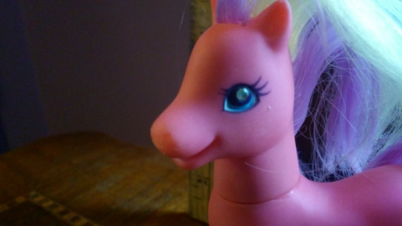 My Little Pony Pink With Purple And Yellow Hair And Sun On Etsy