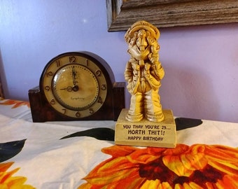 Free Shipping USA "You that you're 29 Horth Thit!!! Happy Birthday" Vintage Paula 1971 W 220 Figurine Birthday Gift