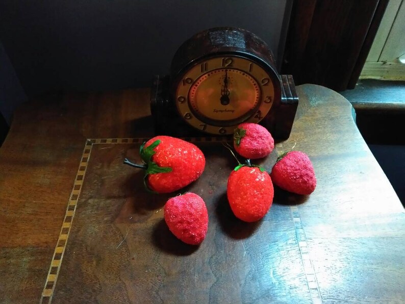 Strawberry Styrofoam Strawberries Ornaments