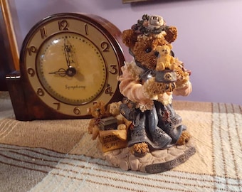 Free Shipping USA Collectible Boyd's Bear "The Collector" with Magnifying Glass, Bearstone