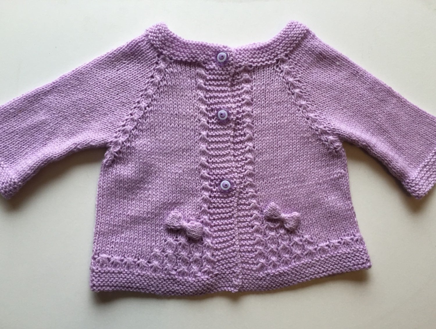 Mothercare Lilac Flower Knitted Cardigan main image 1