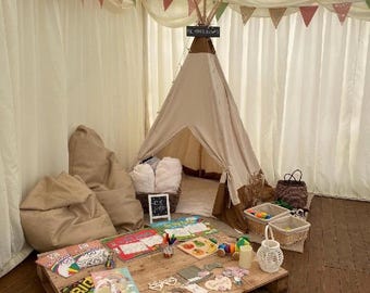 Wedding Bunting, Long bunting, Hessian and Floral Flags