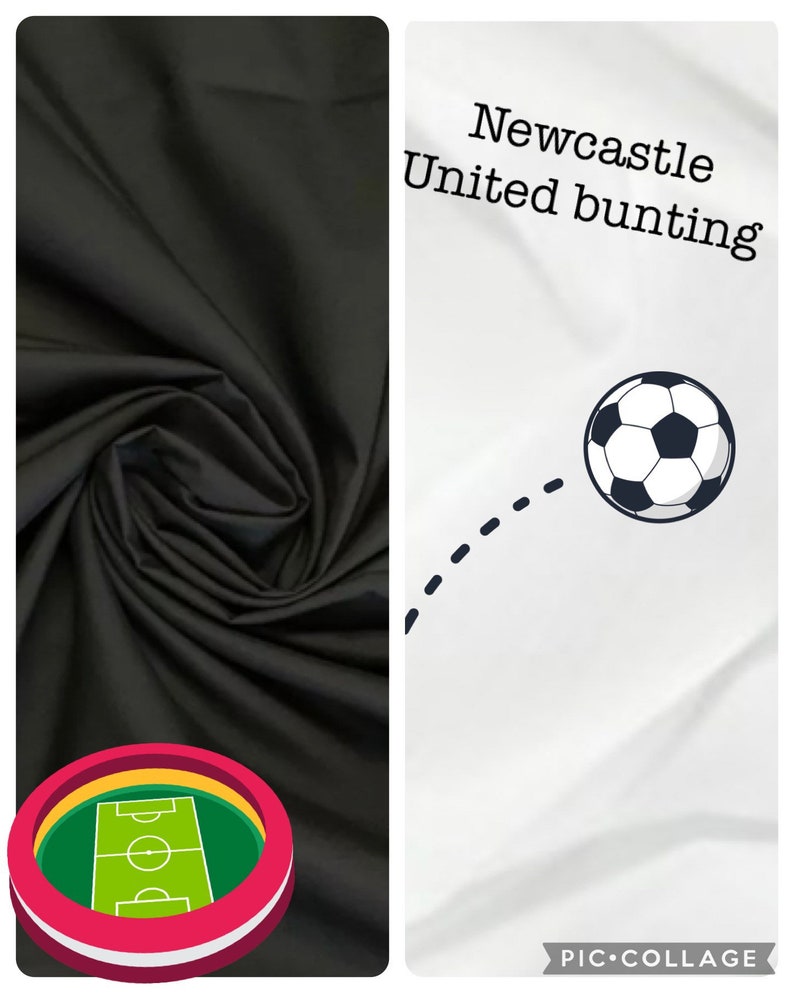 Newcastle United, chorągiewki Newcastle United, flagi Newcastle United, chorągiewki czarno-białe, NUFC zdjęcie 4