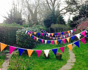 Wedding bunting, Blue bunting, Blue banner, Wedding banner, Wedding flags, Wedding decoration, Long bunting, Garden party bunting