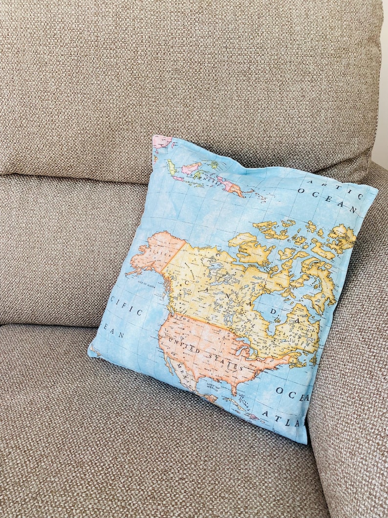 World Map Bunting, Map bunting, Cotton Atlas Bunting Flags and matching items image 13