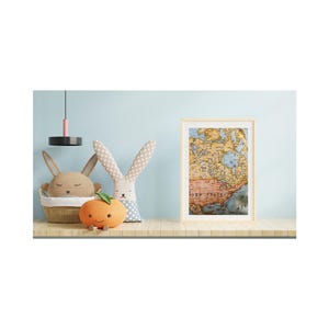 World Map Bunting, Map bunting, Cotton Atlas Bunting Flags and matching items image 12