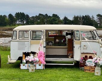 Campervan bunting, hessian bunting, wedding bunting, Rusting Hessian, Vintage bunting, Burlap bunting/ banner, Shabby Chic bunting