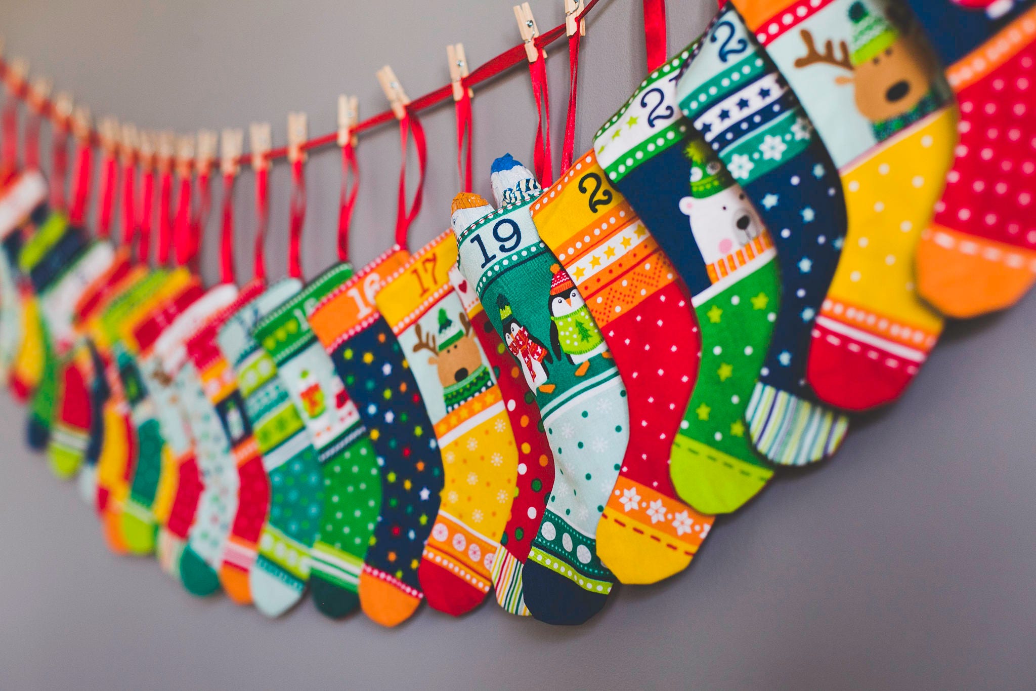 Advent calendar Mini stockings Mini stockings advent Etsy
