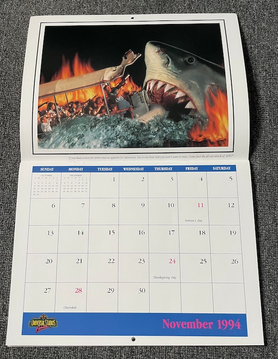 Rare 18 Month 1994-1996 Calendar From Universal Studios Florida