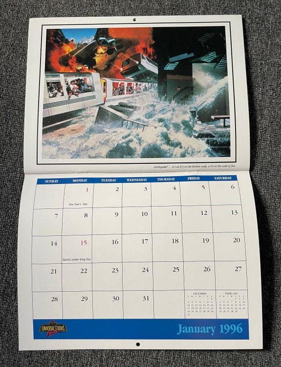 Rare 18 Month 1994-1996 Calendar From Universal Studios Florida