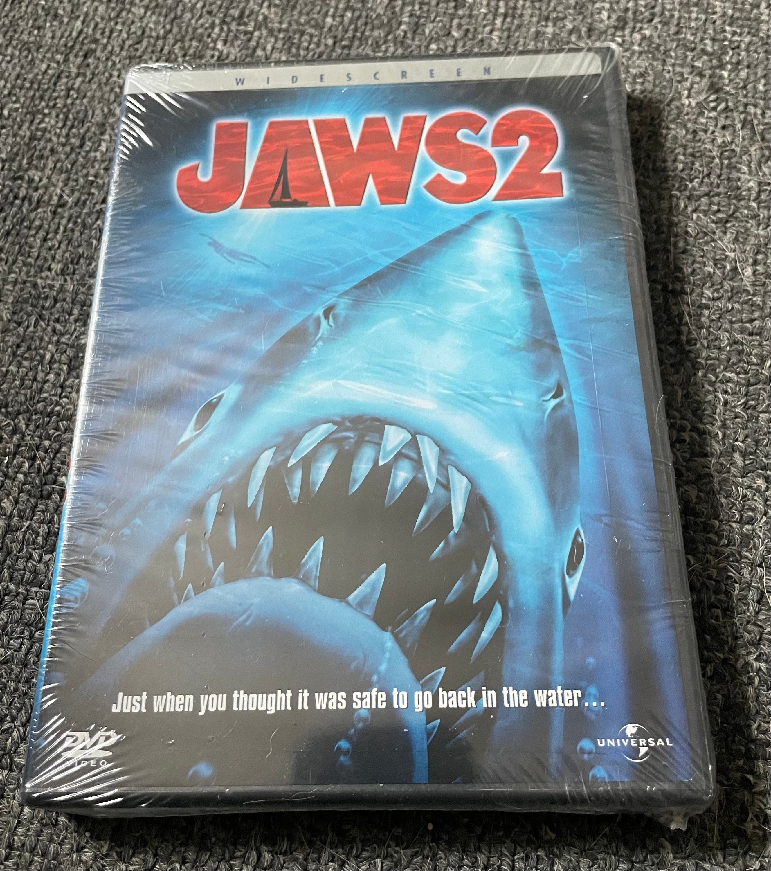 2001 JAWS 2 First Widescreen DVD! Factory Sealed! Special Features 