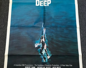 The Deep-an Original Vintage Movie Poster for Peter Benchley's