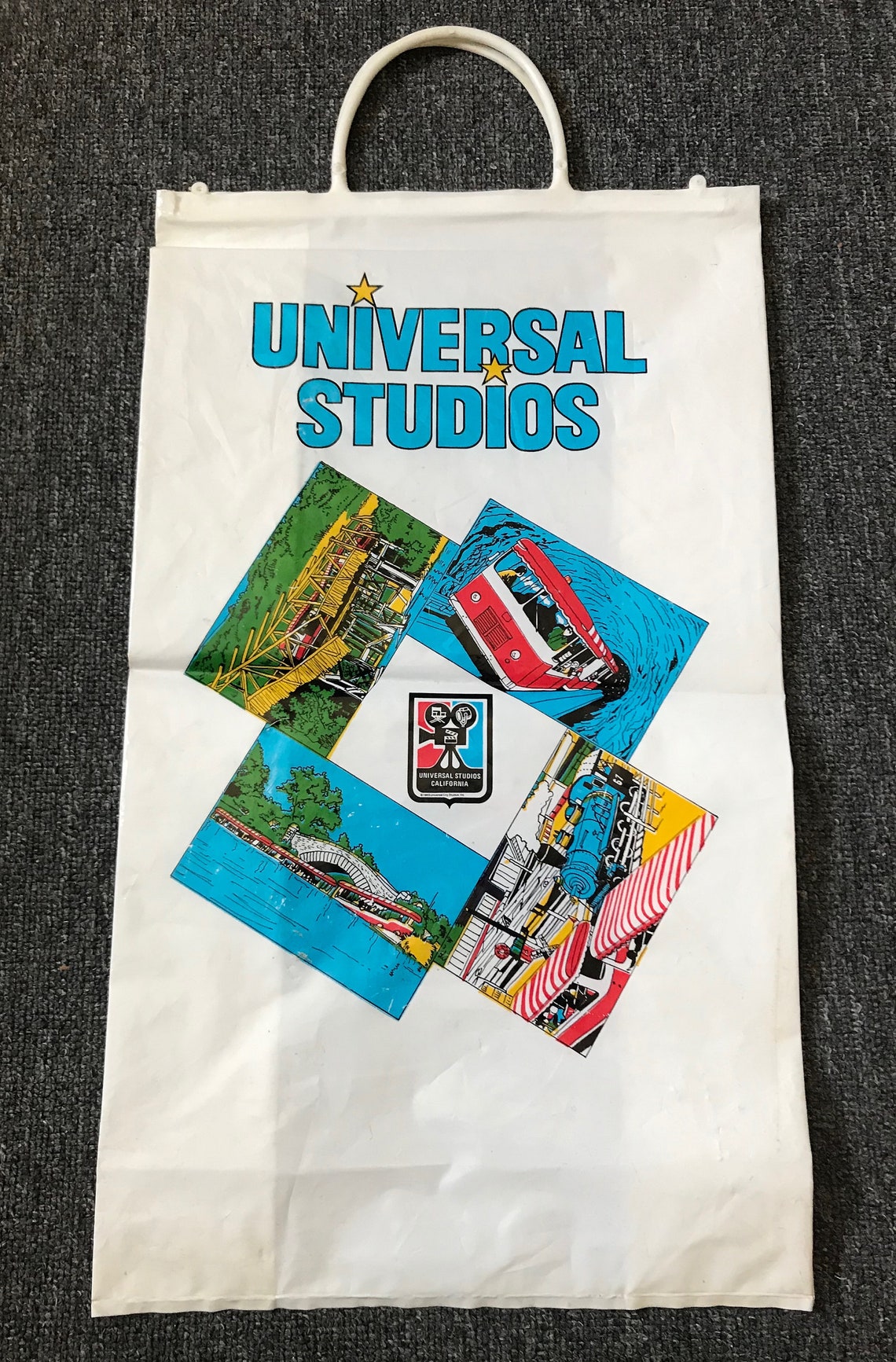 Large 1976 Universal Studios Hollywood Large Plastic Bag Etsy.de