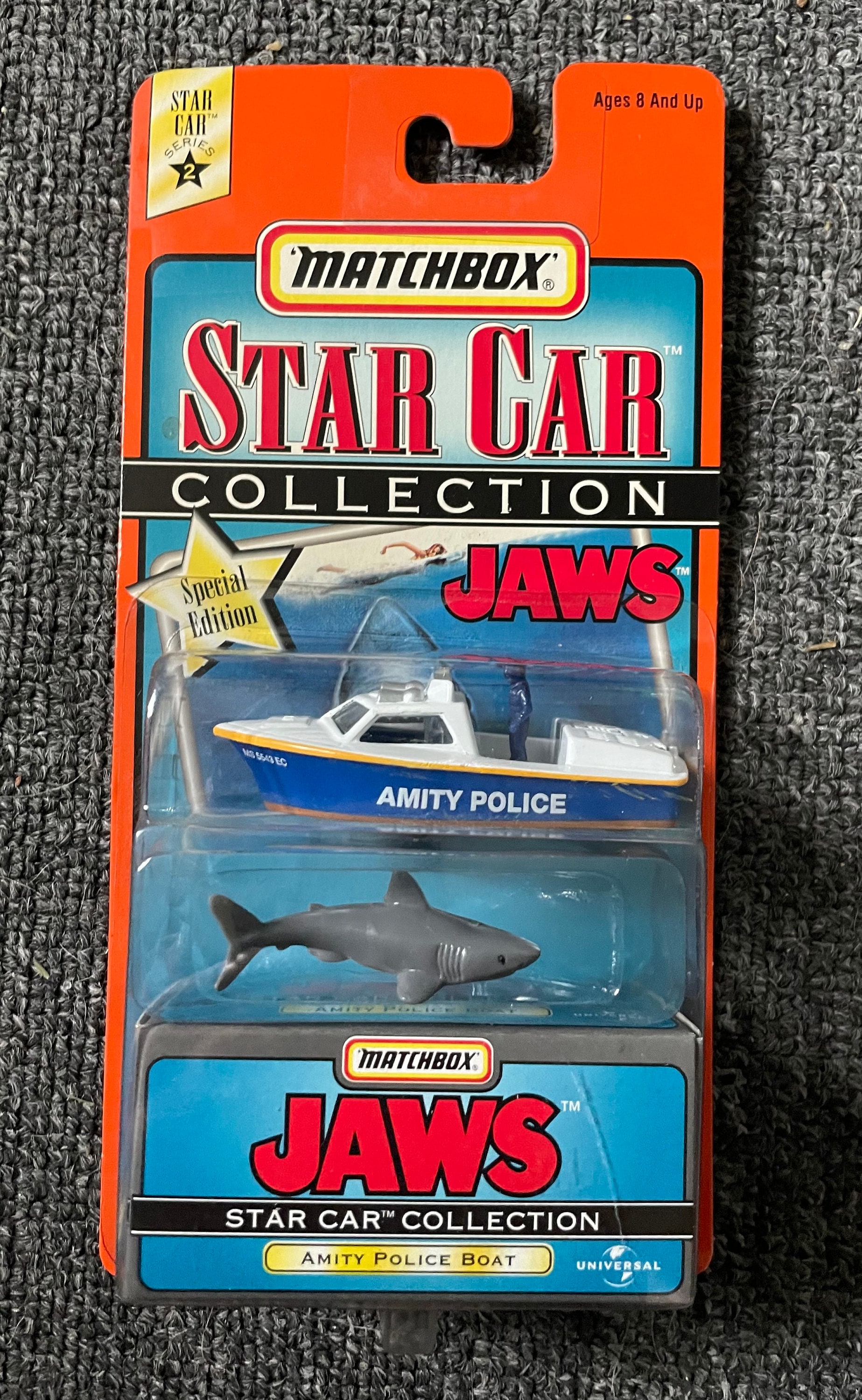 ミニカー Matchbox StarCar Jaws SpecialEdition Jaws Special-edition Matchbox Starcar Police Speed Boat W